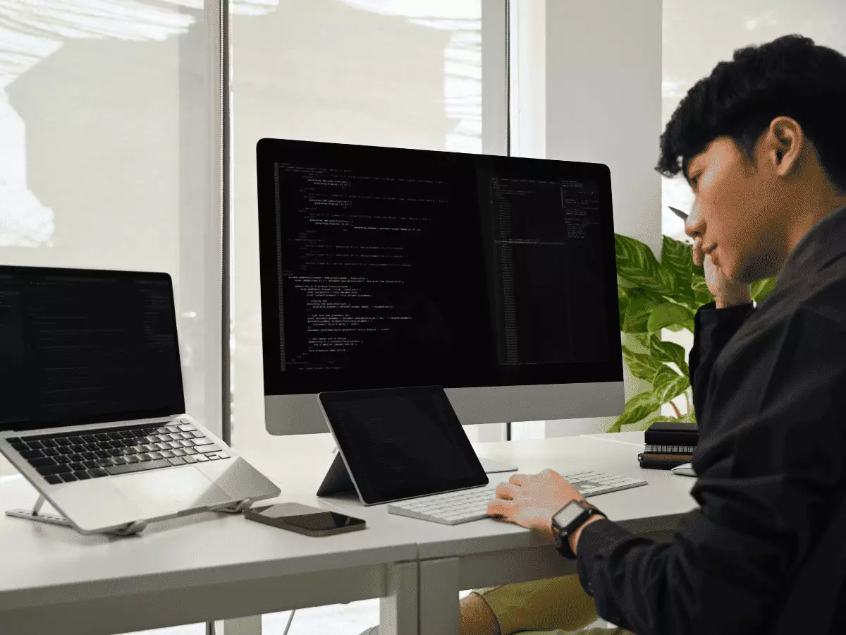 Developers working on software solutions
